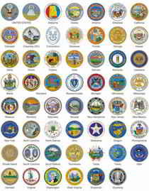 US Official State Seals: Great Seals